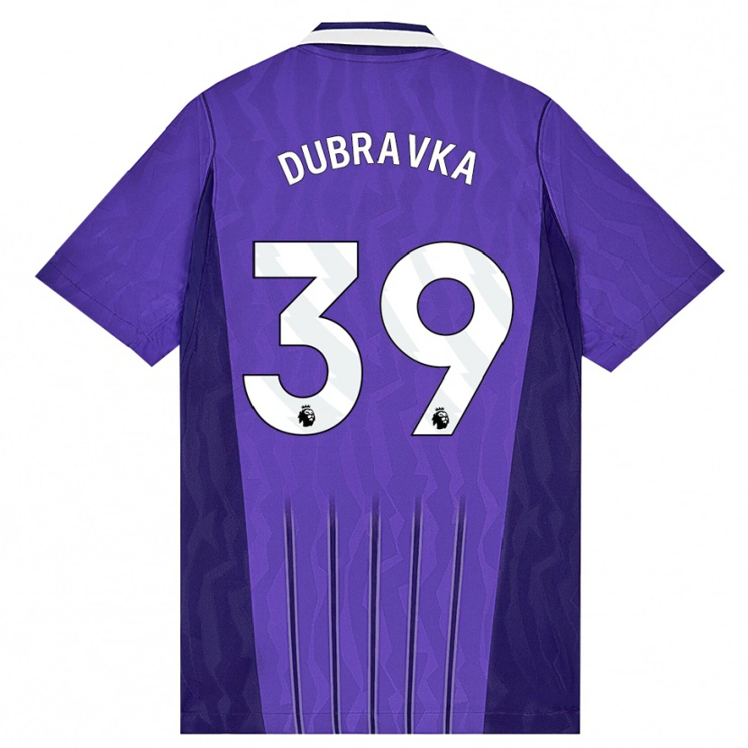 Danxen Heren Martin Dúbravka #39 Paars Wit Thuisshirt Derde Tenue 2026/27 T-Shirt België