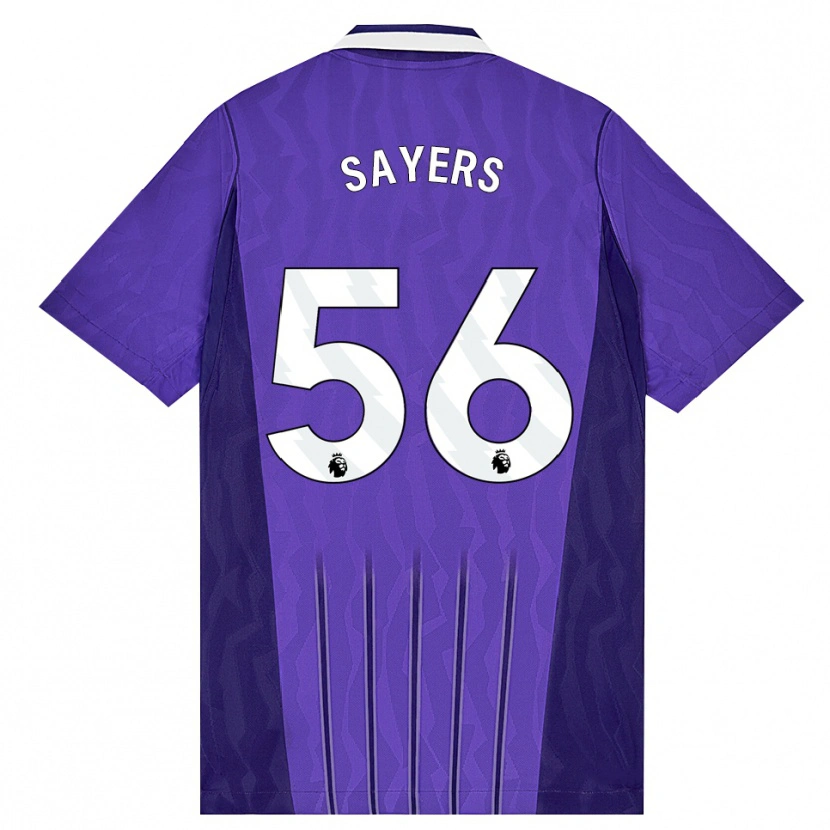 Danxen Heren Charlie Sayers #56 Paars Wit Thuisshirt Derde Tenue 2026/27 T-Shirt België