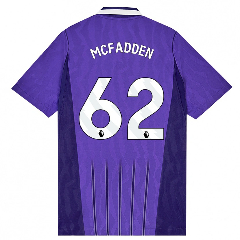 Danxen Heren Max Mcfadden #62 Paars Wit Thuisshirt Derde Tenue 2026/27 T-Shirt België