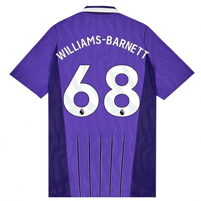 Danxen Heren Luca Williams-Barnett #68 Paars Wit Thuisshirt Derde Tenue 2026/27 T-Shirt België