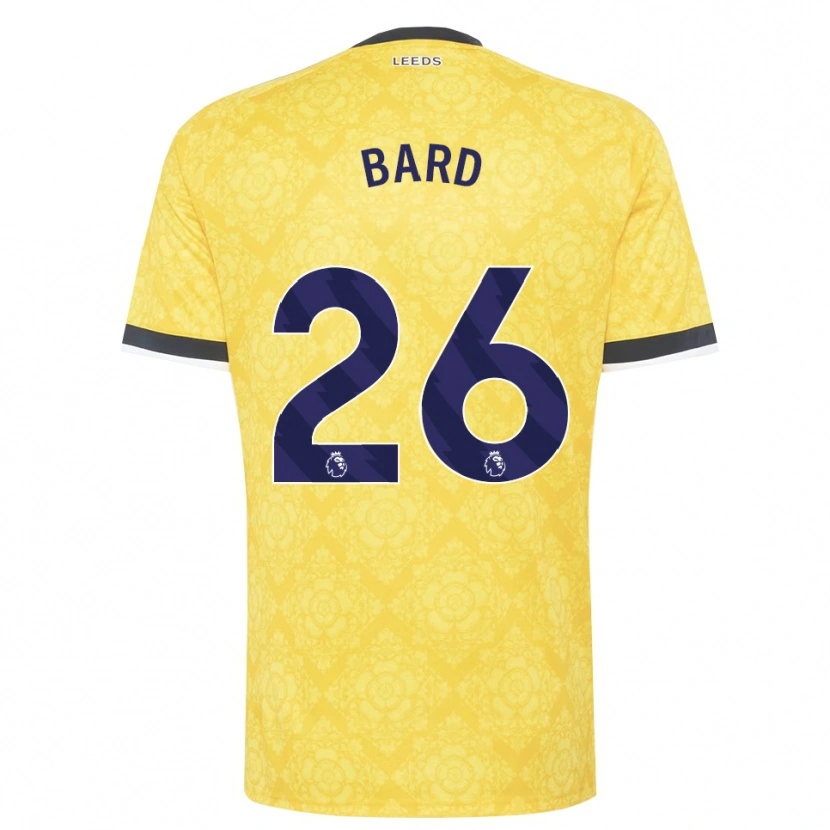 Danxen Heren Melvin Bard #26 Geel Wit Zwart Uitshirt Uittenue 2026/27 T-Shirt België