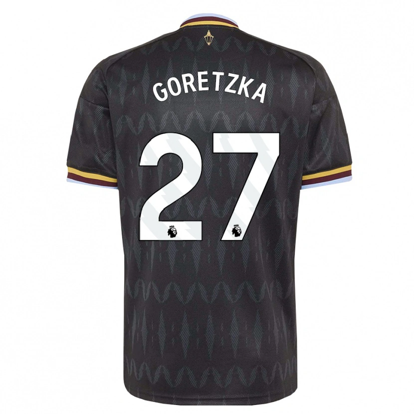 Danxen Heren Leon Goretzka #27 Korenbloemblauw Zwart Geel Uitshirt Uittenue 2026/27 T-Shirt België