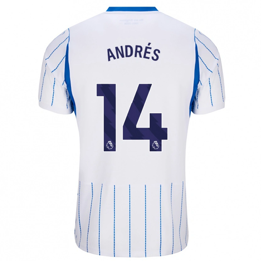 Danxen Heren Chema Andrés #14 Hemelsblauw Wit Uitshirt Uittenue 2026/27 T-Shirt België