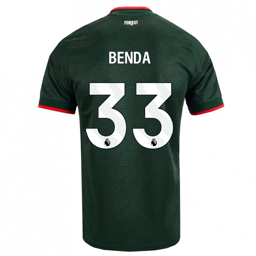 Danxen Heren Steven Benda #33 Donkergroen Rood Uitshirt Uittenue 2026/27 T-Shirt België