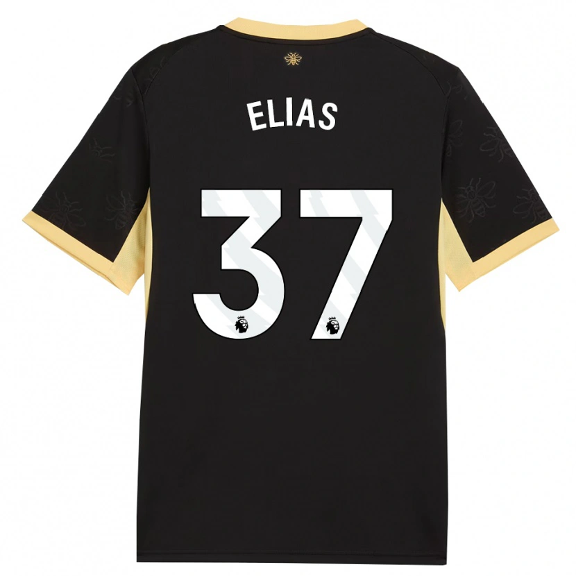 Danxen Dames Allan Andrade Elias #37 Zwart Geel Uitshirt Uittenue 2026/27 T-Shirt België