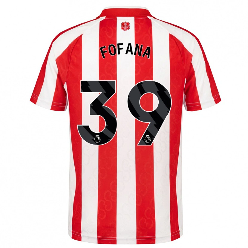 Danxen Dames Malick Fofana #39 Rood Wit Zwart Thuisshirt Thuistenue 2026/27 T-Shirt België