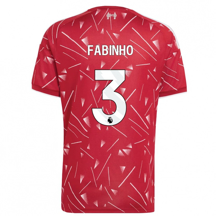 Danxen Dames Fabinho #3 Wit Rood Thuisshirt Thuistenue 2026/27 T-Shirt België