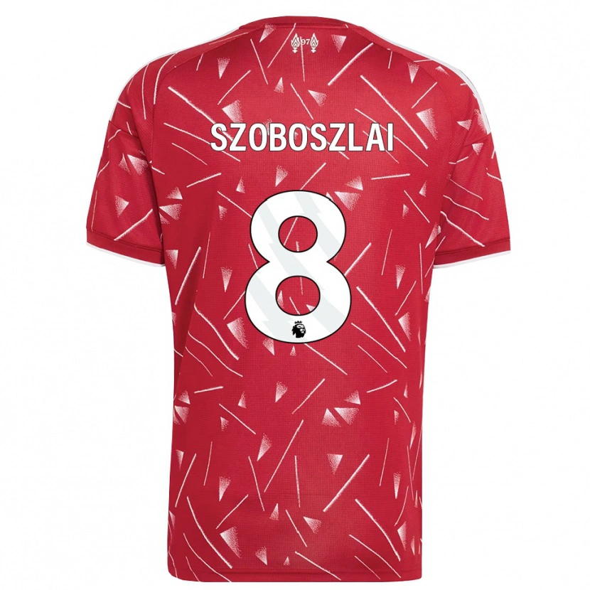Danxen Dames Dominik Szoboszlai #8 Wit Rood Thuisshirt Thuistenue 2026/27 T-Shirt België