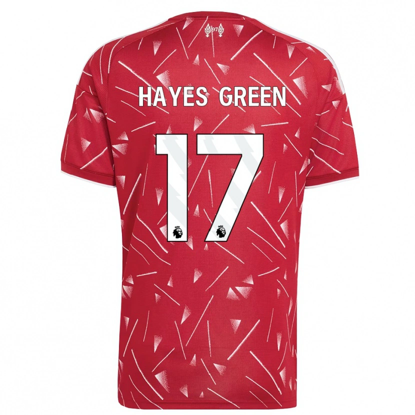 Danxen Dames Charlie Hayes-Green #17 Wit Rood Thuisshirt Thuistenue 2026/27 T-Shirt België