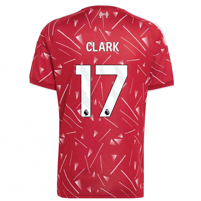 Danxen Dames Jenna Clark #17 Wit Rood Thuisshirt Thuistenue 2026/27 T-Shirt België