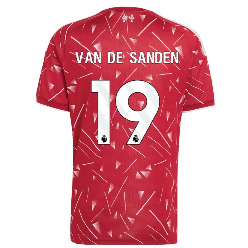 Danxen Dames Shanice Van De Sanden #19 Wit Rood Thuisshirt Thuistenue 2026/27 T-Shirt België