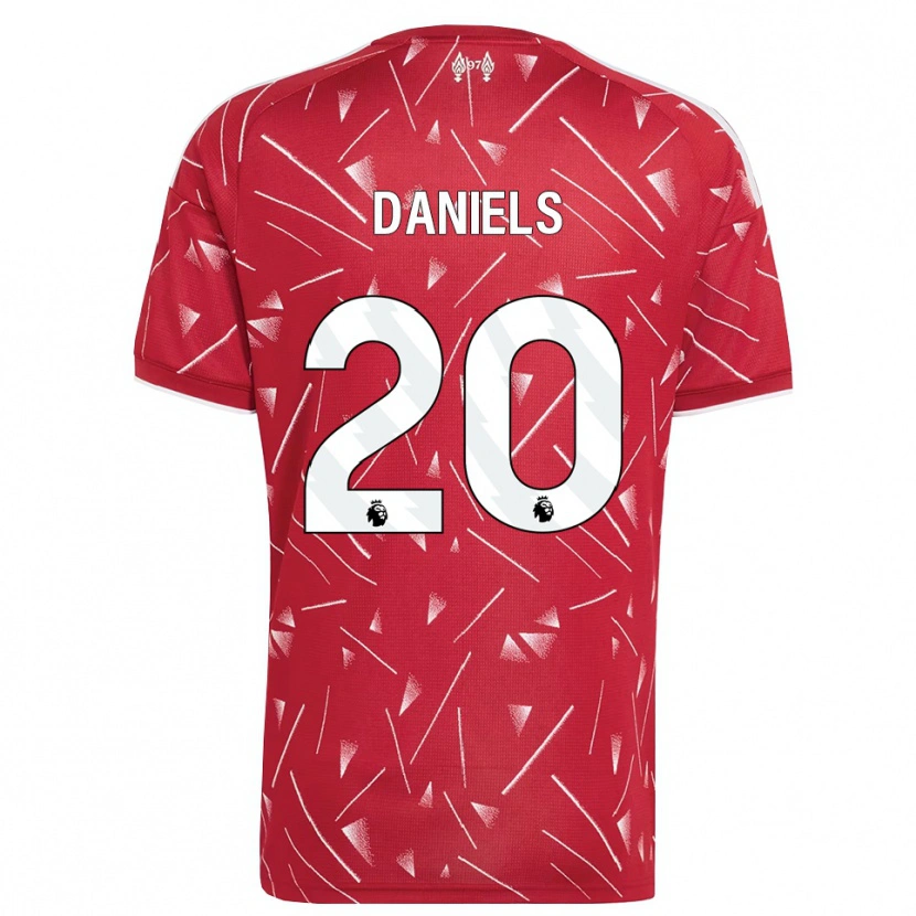 Danxen Dames Yana Daniels #20 Wit Rood Thuisshirt Thuistenue 2026/27 T-Shirt België