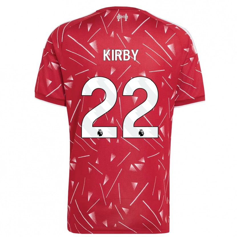 Danxen Dames Faye Kirby #22 Wit Rood Thuisshirt Thuistenue 2026/27 T-Shirt België