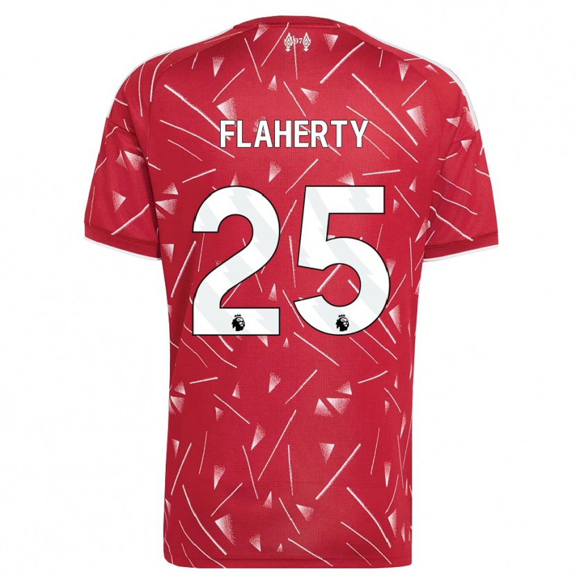 Danxen Dames Gilly Flaherty #25 Wit Rood Thuisshirt Thuistenue 2026/27 T-Shirt België