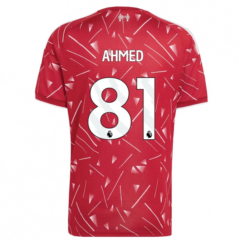 Danxen Dames Karim Ahmed #81 Wit Rood Thuisshirt Thuistenue 2026/27 T-Shirt België