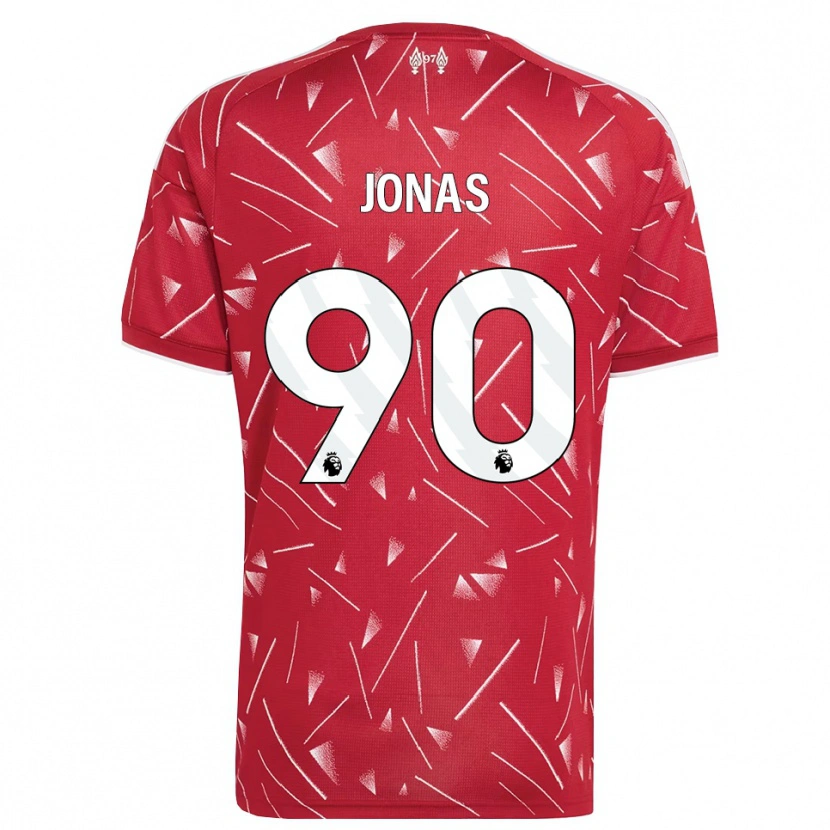Danxen Dames Lee Jonas #90 Wit Rood Thuisshirt Thuistenue 2026/27 T-Shirt België