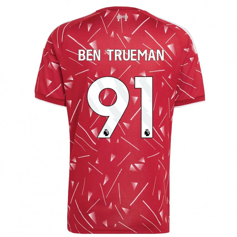 Danxen Dames Ben Trueman #91 Wit Rood Thuisshirt Thuistenue 2026/27 T-Shirt België