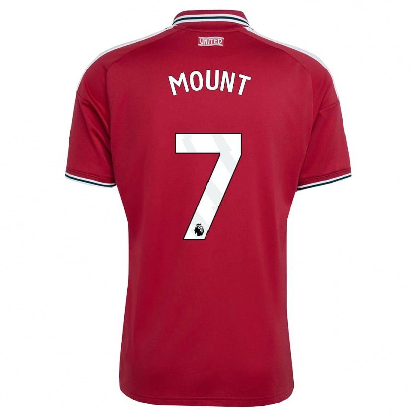 Danxen Dames Mason Mount #7 Rood Geel Wit Thuisshirt Thuistenue 2026/27 T-Shirt België