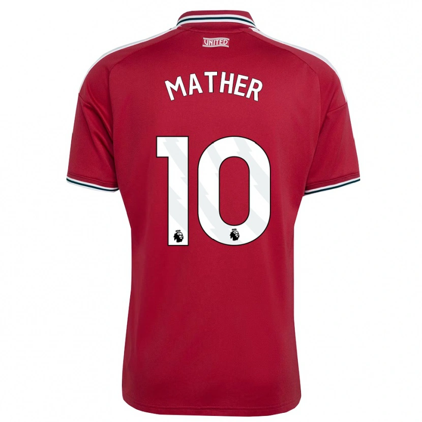 Danxen Dames Sam Mather #10 Rood Geel Wit Thuisshirt Thuistenue 2026/27 T-Shirt België