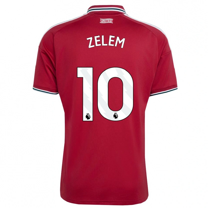 Danxen Dames Katie Zelem #10 Rood Geel Wit Thuisshirt Thuistenue 2026/27 T-Shirt België