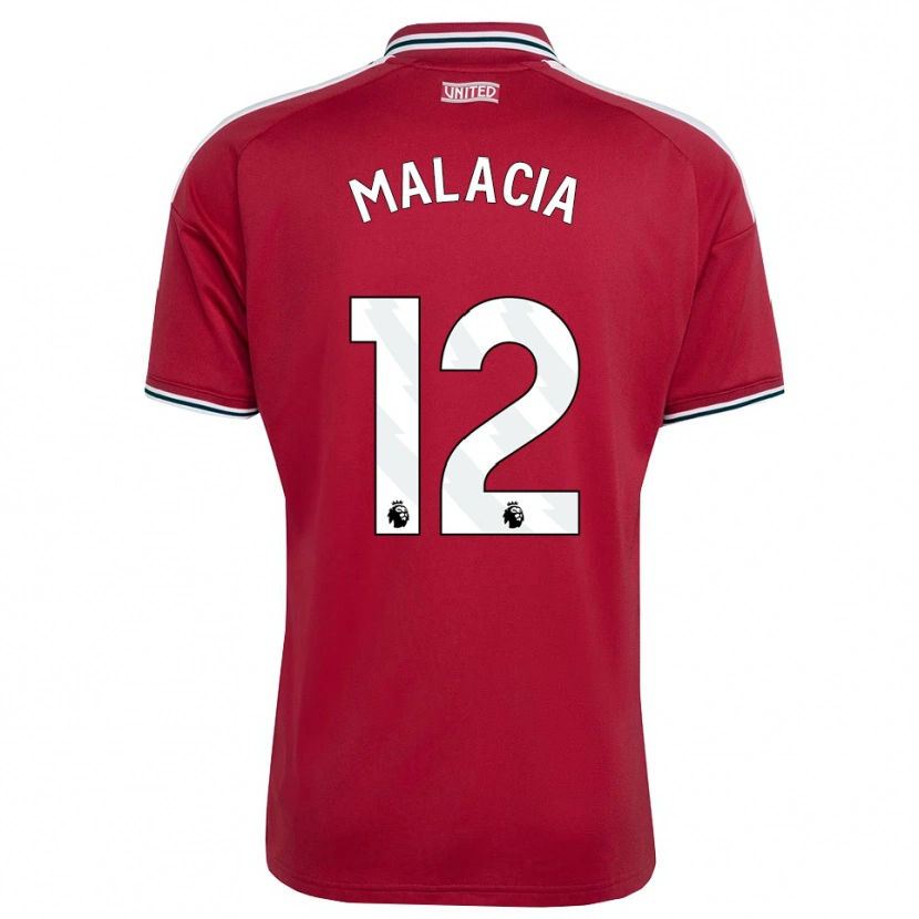 Danxen Dames Tyrell Malacia #12 Rood Geel Wit Thuisshirt Thuistenue 2026/27 T-Shirt België