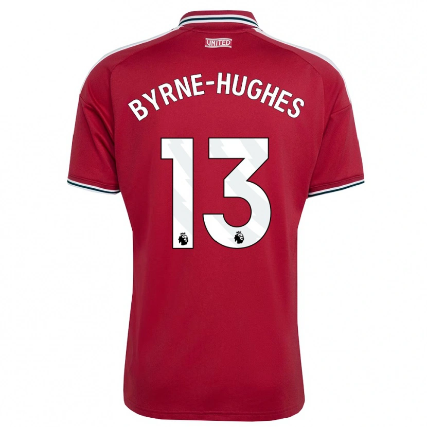 Danxen Dames Cameron Byrne-Hughes #13 Rood Geel Wit Thuisshirt Thuistenue 2026/27 T-Shirt België