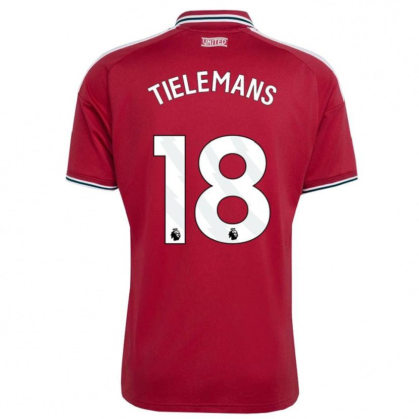 Danxen Dames Youri Tielemans #18 Rood Geel Wit Thuisshirt Thuistenue 2026/27 T-Shirt België