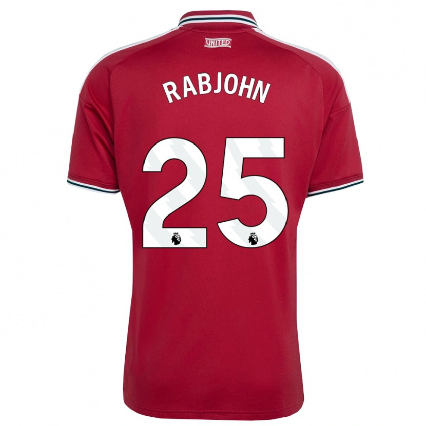 Danxen Dames Evie Rabjohn #25 Rood Geel Wit Thuisshirt Thuistenue 2026/27 T-Shirt België