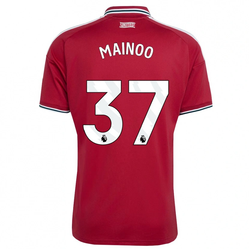 Danxen Dames Kobbie Mainoo #37 Rood Geel Wit Thuisshirt Thuistenue 2026/27 T-Shirt België