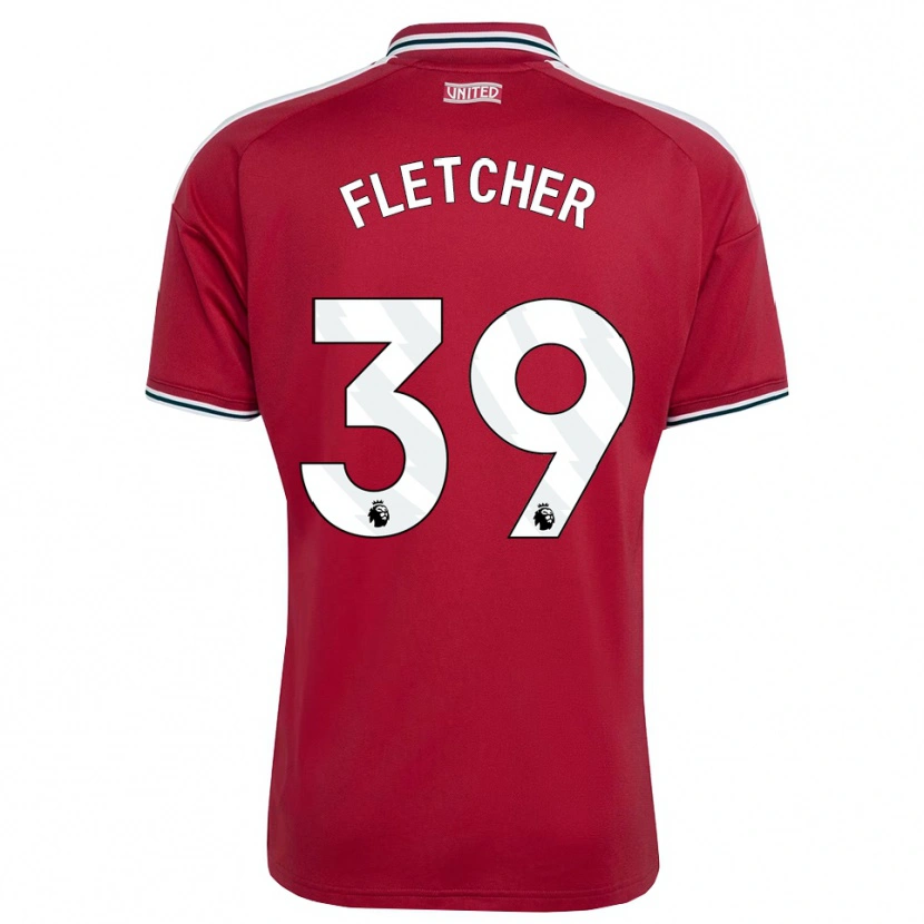 Danxen Dames Tyler Fletcher #39 Rood Geel Wit Thuisshirt Thuistenue 2026/27 T-Shirt België