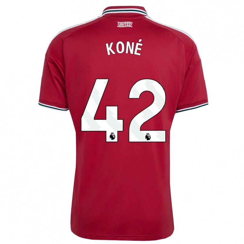 Danxen Dames Sékou Koné #42 Rood Geel Wit Thuisshirt Thuistenue 2026/27 T-Shirt België