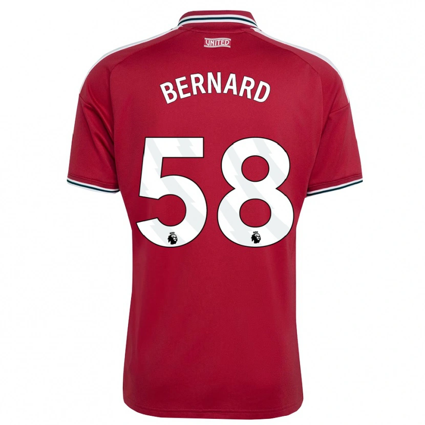 Danxen Dames Bernard #58 Rood Geel Wit Thuisshirt Thuistenue 2026/27 T-Shirt België