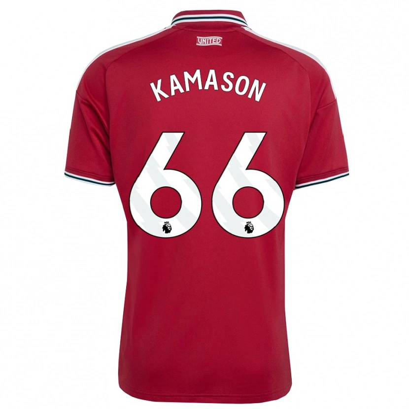 Danxen Dames Jaydan Kamason #66 Rood Geel Wit Thuisshirt Thuistenue 2026/27 T-Shirt België