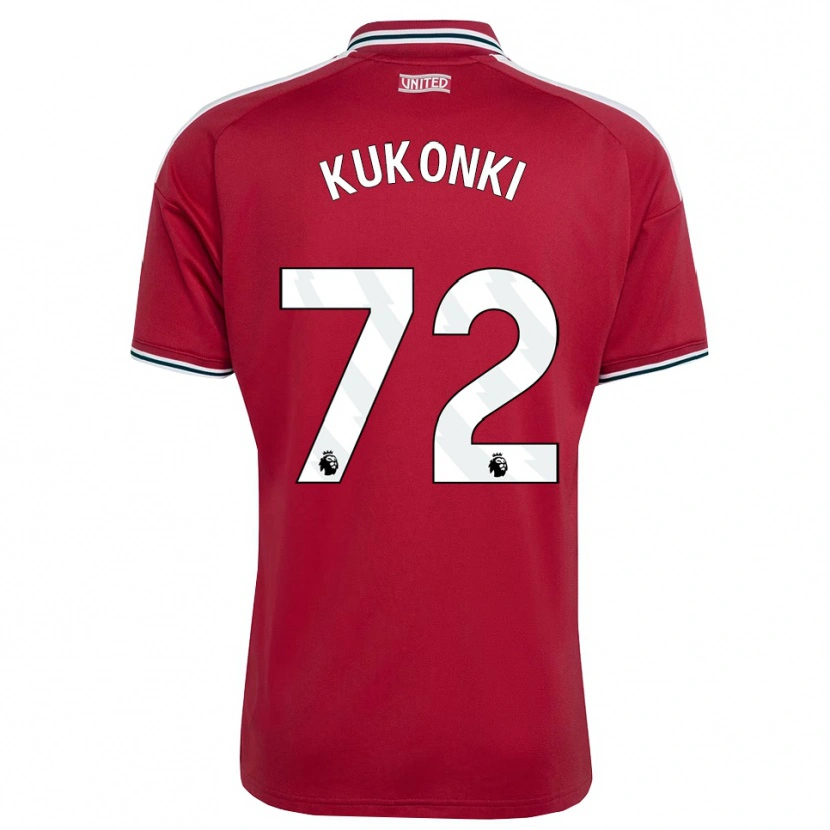Danxen Dames Godwill Kukonki #72 Rood Geel Wit Thuisshirt Thuistenue 2026/27 T-Shirt België