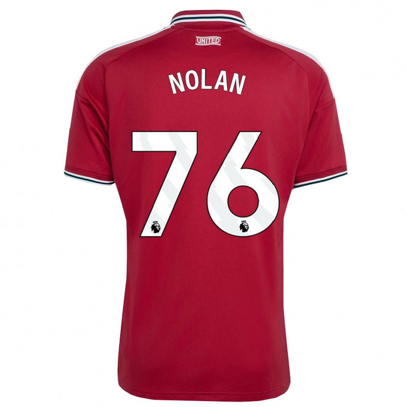 Danxen Dames James Nolan #76 Rood Geel Wit Thuisshirt Thuistenue 2026/27 T-Shirt België