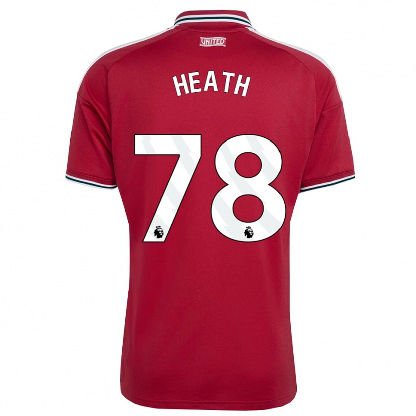 Danxen Dames Fred Heath #78 Rood Geel Wit Thuisshirt Thuistenue 2026/27 T-Shirt België