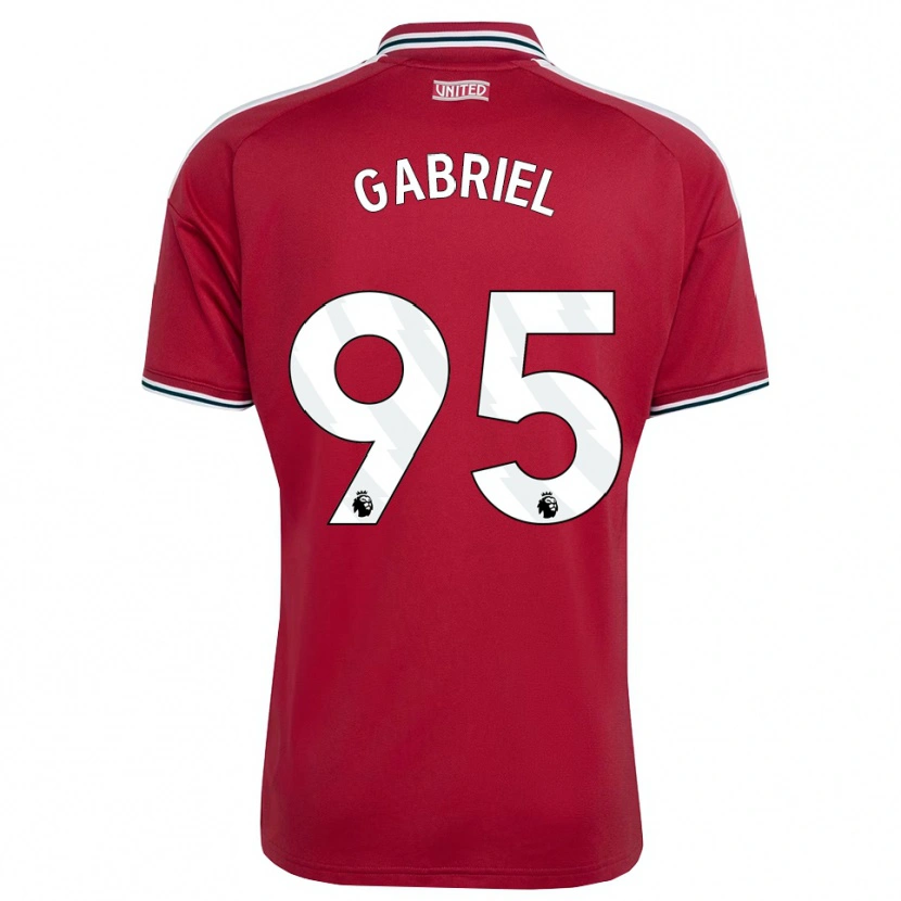 Danxen Dames Jj Gabriel #95 Rood Geel Wit Thuisshirt Thuistenue 2026/27 T-Shirt België