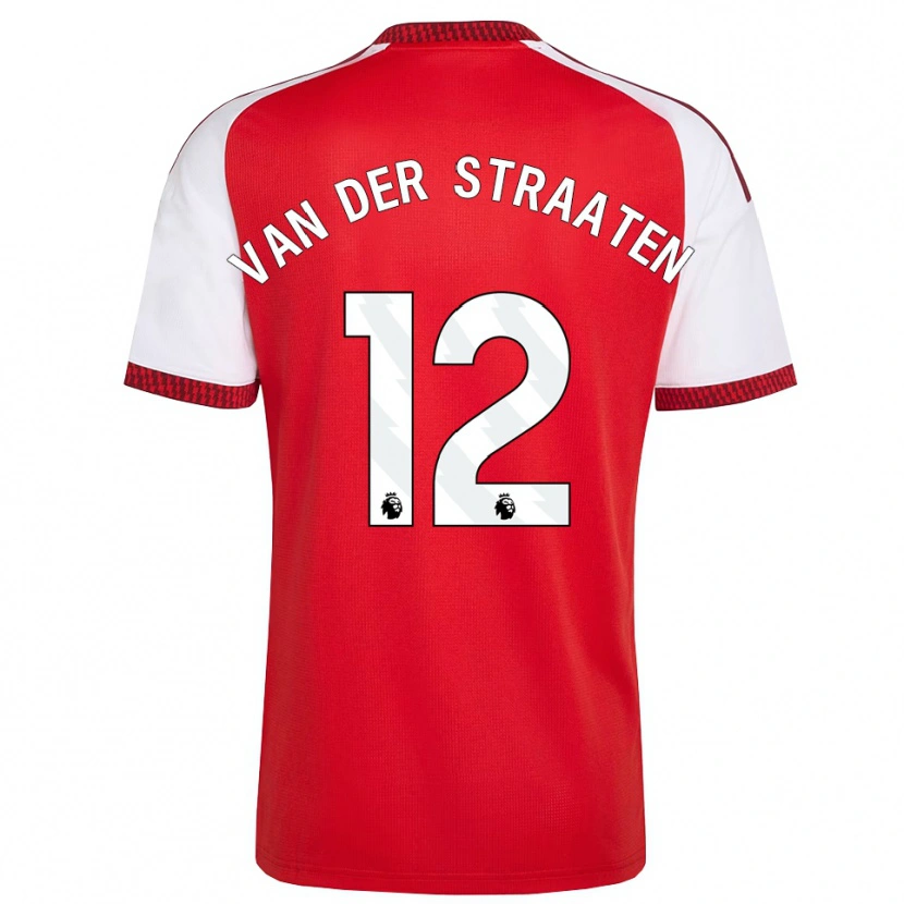 Danxen Dames Zachary Van Der Straaten #12 Rood Wit Zwart Thuisshirt Thuistenue 2026/27 T-Shirt België