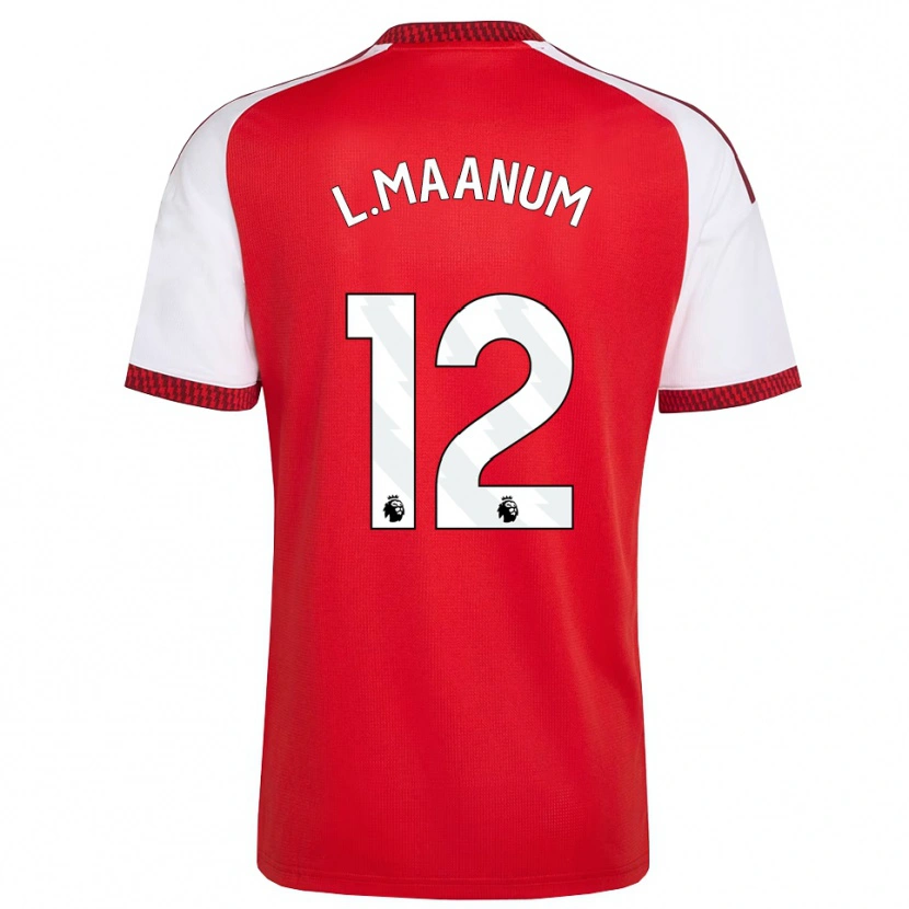 Danxen Dames Frida Maanum #12 Rood Wit Zwart Thuisshirt Thuistenue 2026/27 T-Shirt België