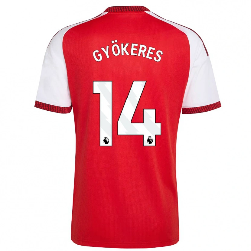 Danxen Dames Viktor Gyökeres #14 Rood Wit Zwart Thuisshirt Thuistenue 2026/27 T-Shirt België