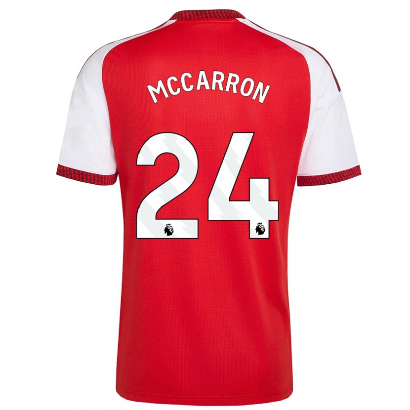 Danxen Dames Daniel Mccarron #24 Rood Wit Zwart Thuisshirt Thuistenue 2026/27 T-Shirt België