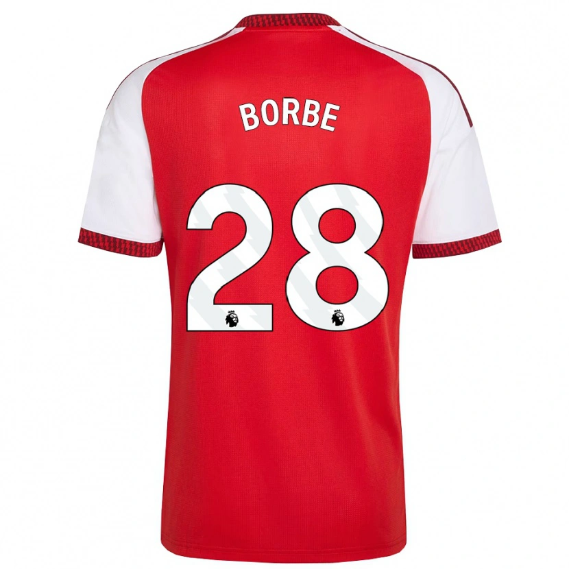 Danxen Dames Anneke Borbe #28 Rood Wit Zwart Thuisshirt Thuistenue 2026/27 T-Shirt België