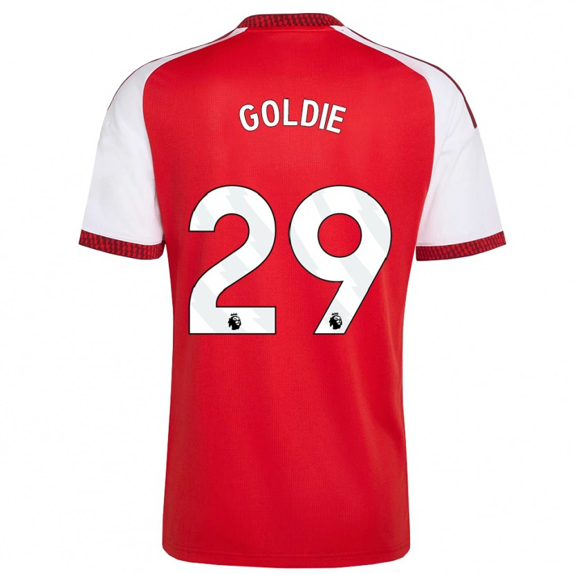 Danxen Dames Teyah Goldie #29 Rood Wit Zwart Thuisshirt Thuistenue 2026/27 T-Shirt België