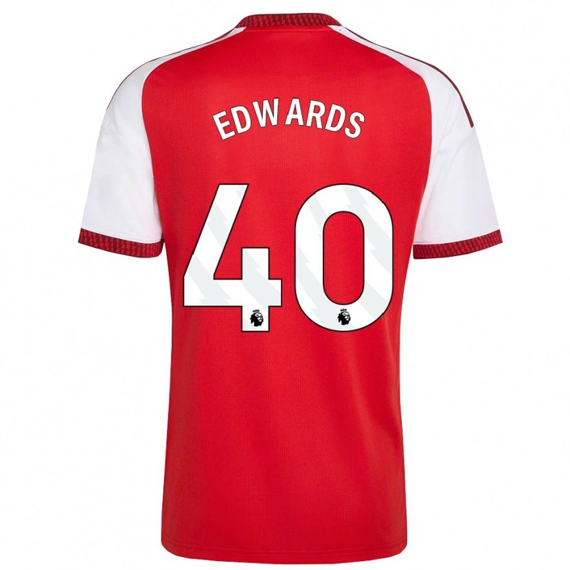 Danxen Dames Khayon Edwards #40 Rood Wit Zwart Thuisshirt Thuistenue 2026/27 T-Shirt België