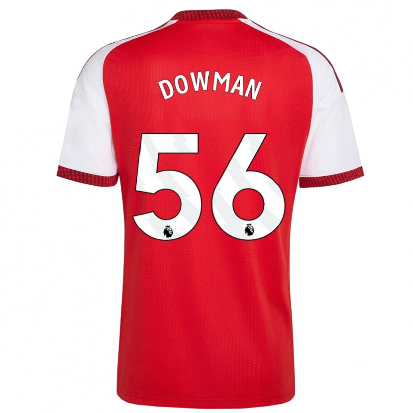 Danxen Dames Max Dowman #56 Rood Wit Zwart Thuisshirt Thuistenue 2026/27 T-Shirt België