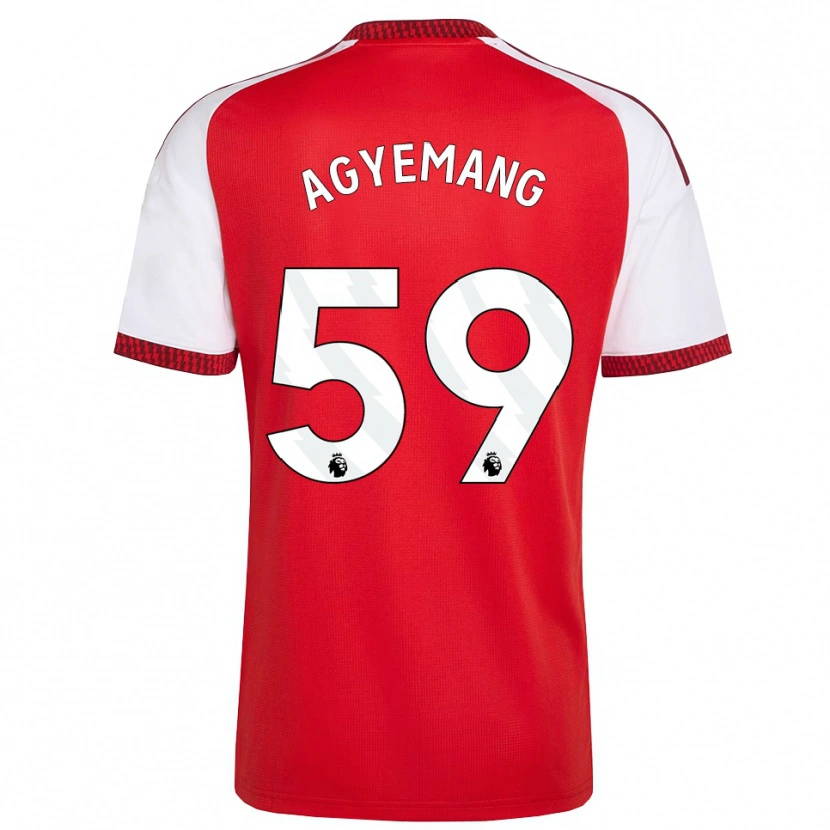Danxen Dames Michelle Agyemang #59 Rood Wit Zwart Thuisshirt Thuistenue 2026/27 T-Shirt België