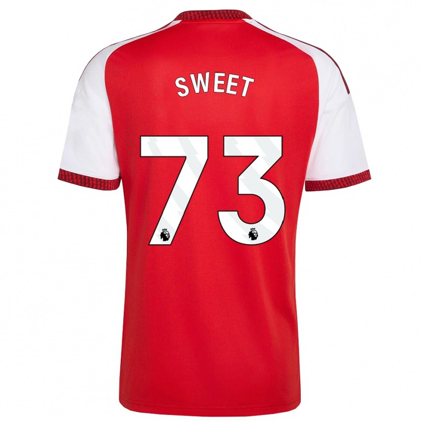 Danxen Dames James Sweet #73 Rood Wit Zwart Thuisshirt Thuistenue 2026/27 T-Shirt België