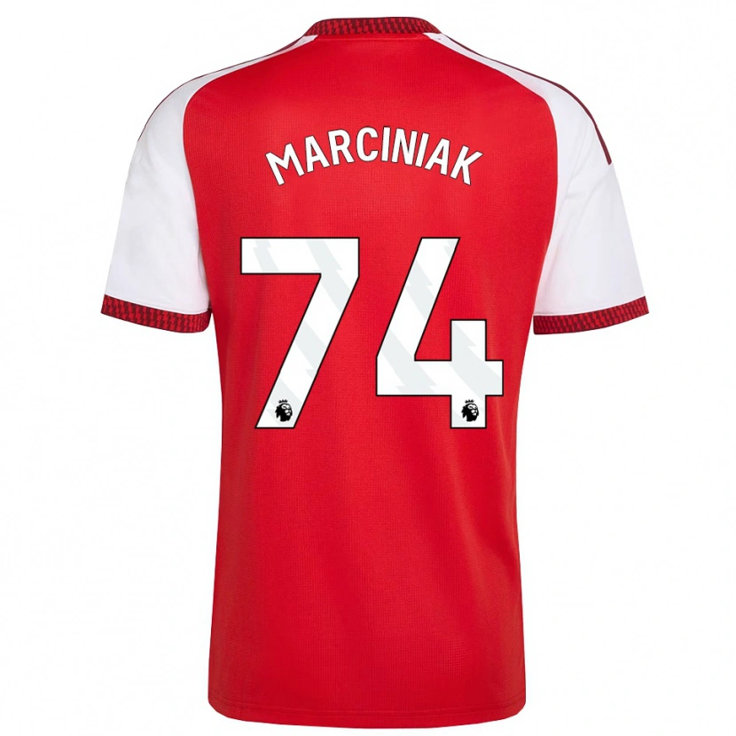 Danxen Dames Alex Marciniak #74 Rood Wit Zwart Thuisshirt Thuistenue 2026/27 T-Shirt België