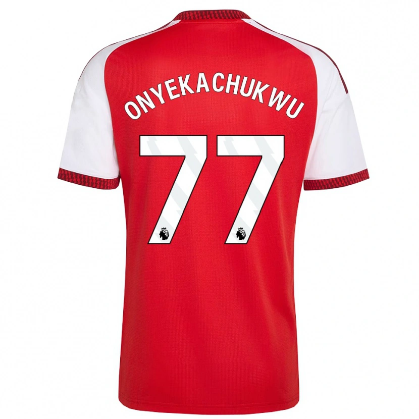 Danxen Dames Samuel Onyekachukwu #77 Rood Wit Zwart Thuisshirt Thuistenue 2026/27 T-Shirt België