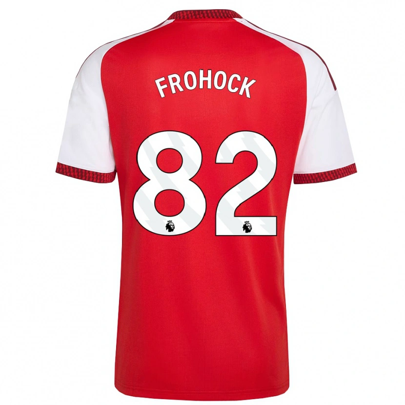 Danxen Dames Marley Frohock #82 Rood Wit Zwart Thuisshirt Thuistenue 2026/27 T-Shirt België